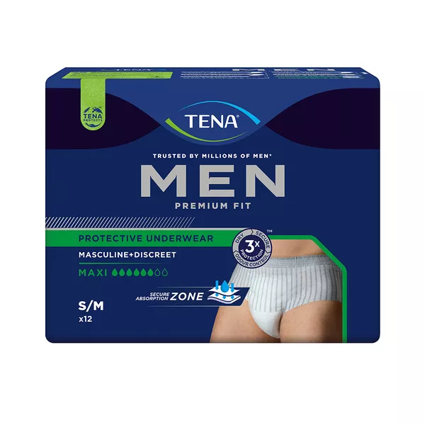 TENA Men Premium Fit Pants Maxi S/M, 12 St.
