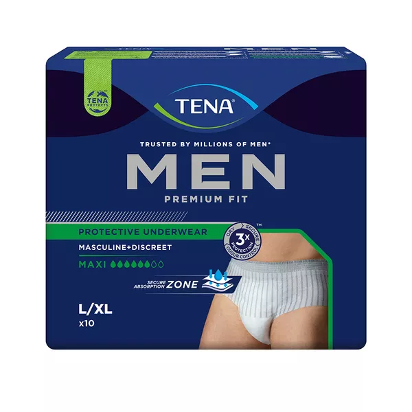 Tena Men Premium Fit Inkontinenz Pants Maxi L/xl 10 St