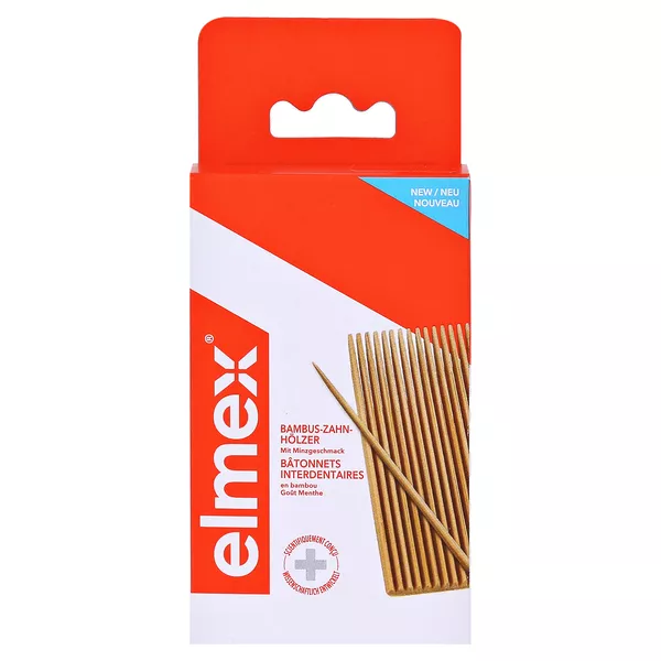 elmex Bambus-Zahnhölzer Minze 3X32 St
