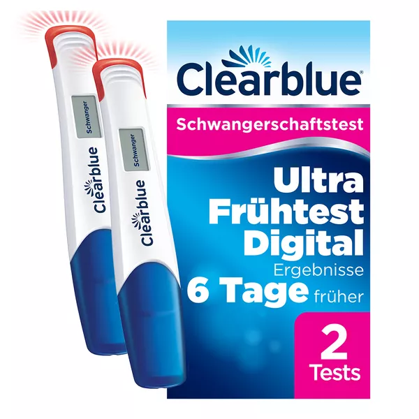 Clearblue Schwangerschaftstest Ultra Frühtest Digital, 2 St.