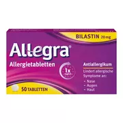 Allegra Allergietabletten 20 mg Tablette, 50 St.
