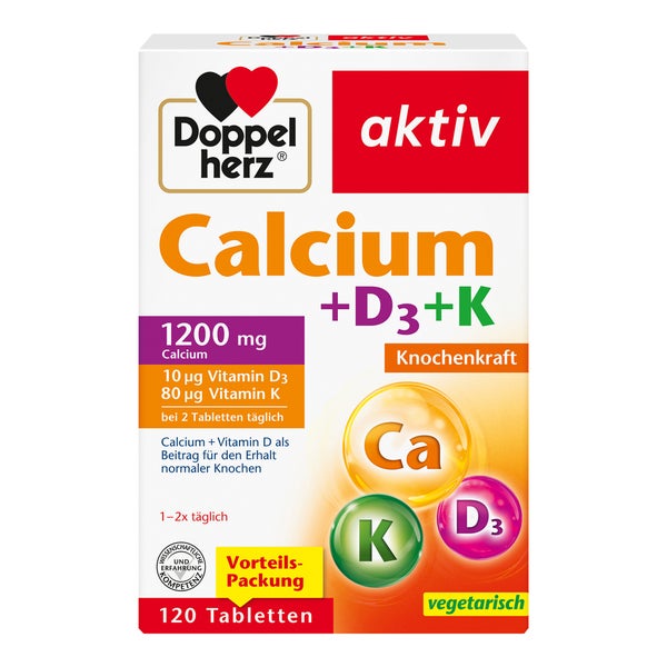 Doppelherz Calcium + Vitamin D3 + K 120 St