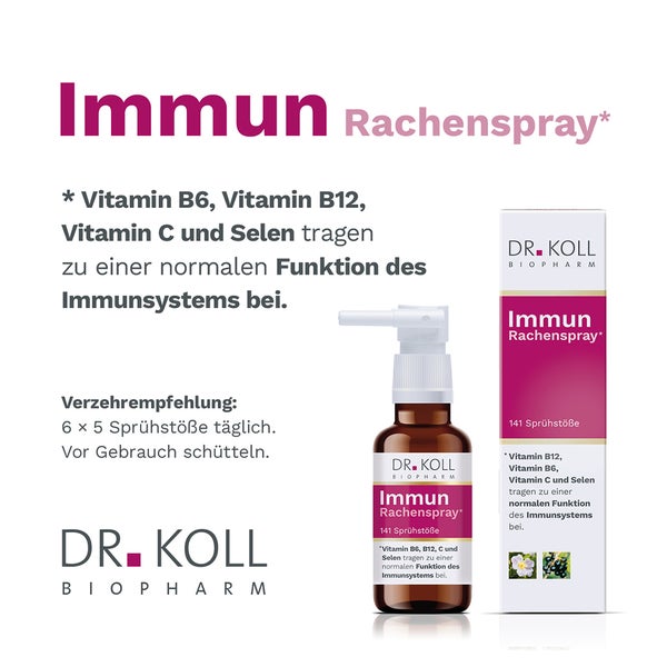 Immun Rachenspray Dr.Koll Gemmo Komplex Vitamin B6 & B12 20 ml
