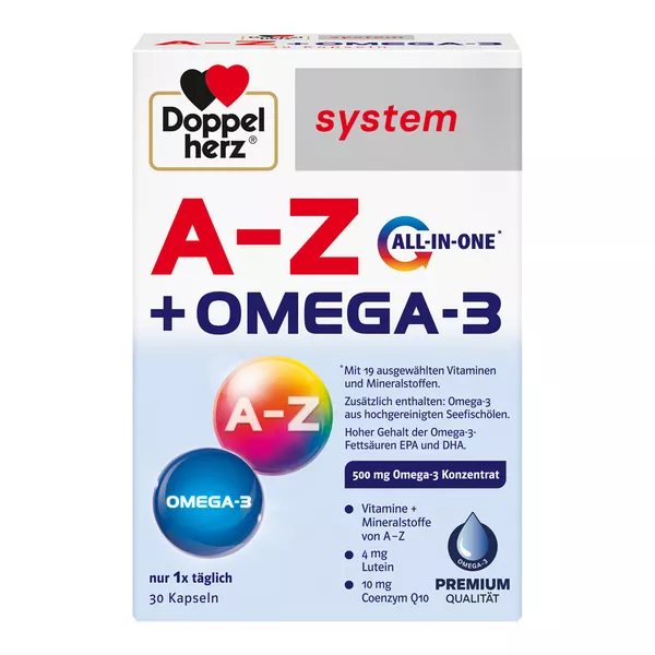 Doppelherz A-z+omega-3 All-in-one system 30 St