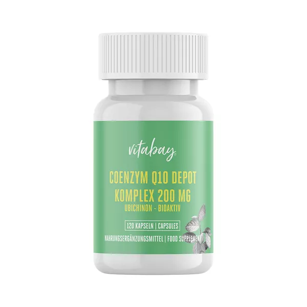Vitabay Coenzym Q10 Ubichinon Komplex 200 mg vegan 120 St