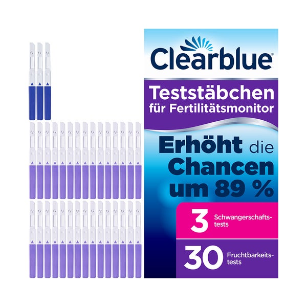 Clearblue Fertilitätsmonitor Teststäbchen 30+3 33 St