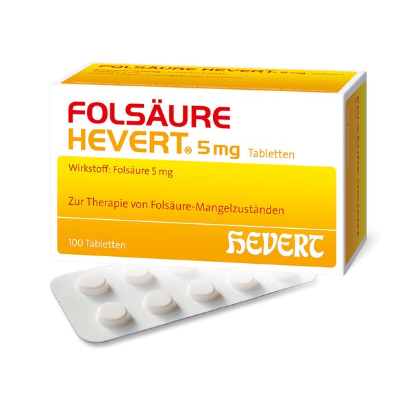 Folsäure Hevert 5 mg Tabletten 100 St