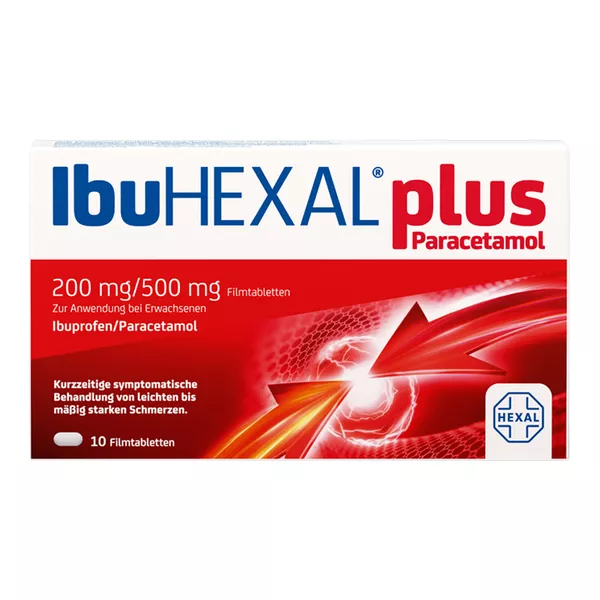 Ibuhexal plus Paracetamol 200 mg/500 mg, 10 St.