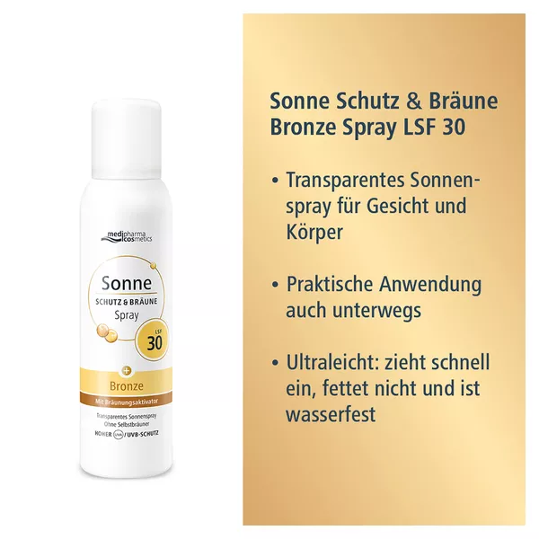 medipharma Sonne Schutz & Bräune LSF 30 Aerosol-Spray, 150 ml