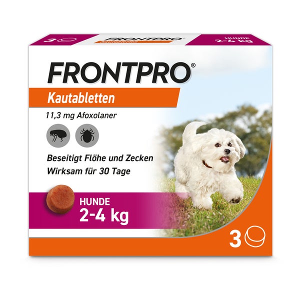 FRONTPRO Kautablette Hunde 2-4kg 3 St