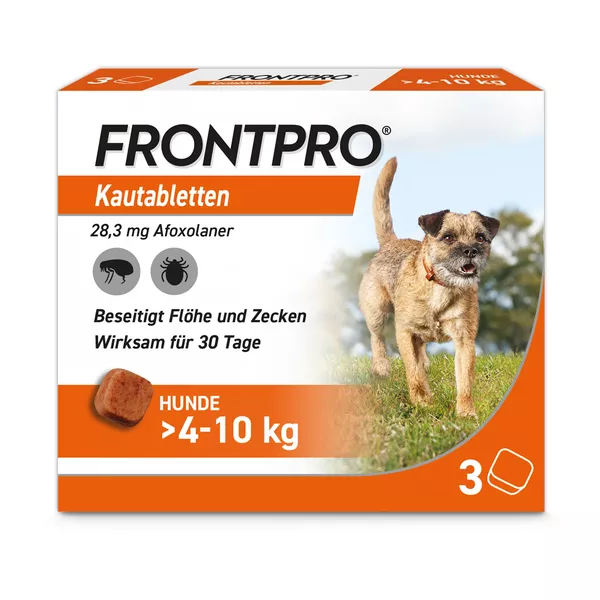 FRONTPRO Kautablette Hunde 4-10kg 3 St