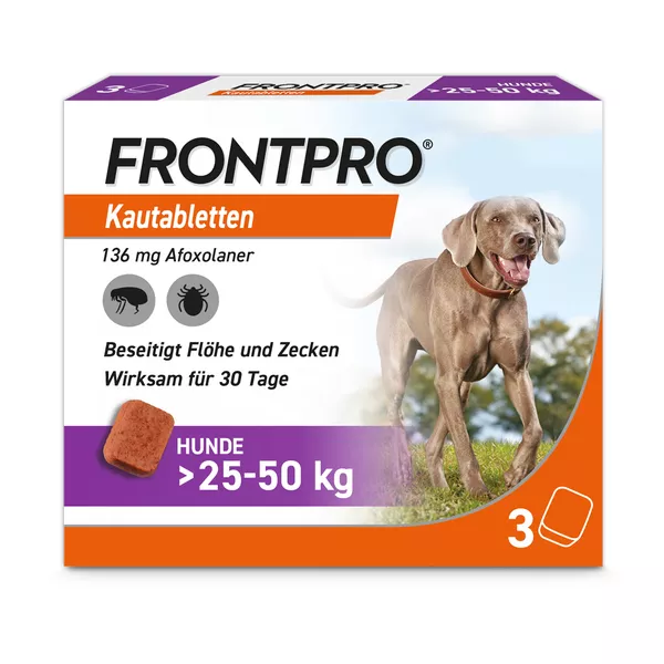 FRONTPRO Kautablette Hunde 25-50kg 3 St
