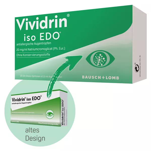 Vividrin iso EDO antiallergische Augentr 20X0,5 ml