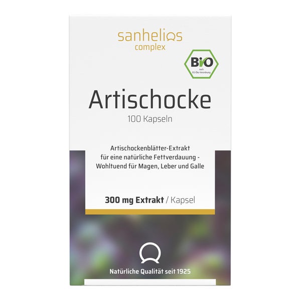 Sanhelios BIO Artischocke Fettverdauungskapseln 100 St