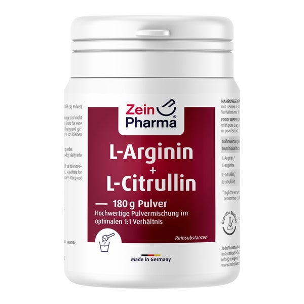 L-arginin & L-citrullin Pulver 180 g