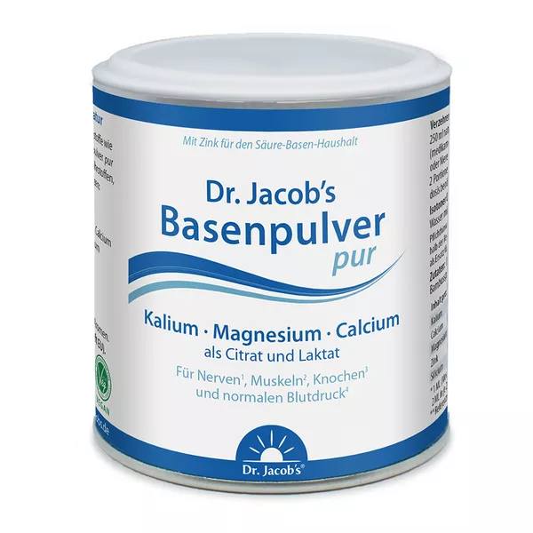 Dr.Jacob's Basenpulver pur Basen-Citrat-Laktat+Mineralstoffe 200 g