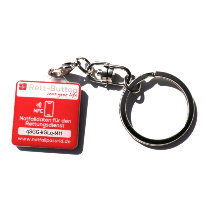 NFC Rett-button Schlüsselanhänger, 1 St. online kaufen