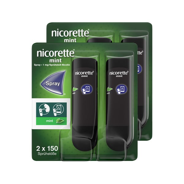 Nicorette Mint Spray 4er Pack 2X2 St