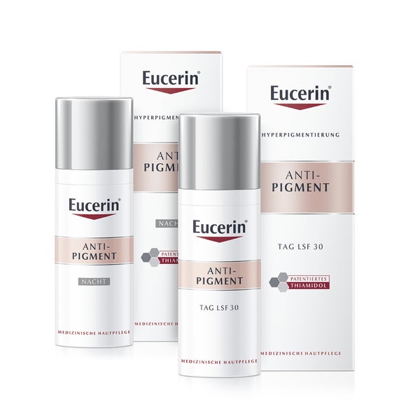 Sparset Eucerin Anti-Pigment Nachtpflege + Anti-Pigment Tagespflege LSF 30 1 Set