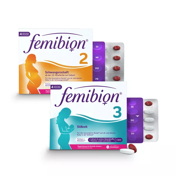 Sparset Femibion 2 Schwangerschaft 224 St. + Femibion 3 Stillzeit 112 St.