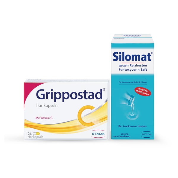 Grippostad C + Silomat gegen Reizhusten 1 Set