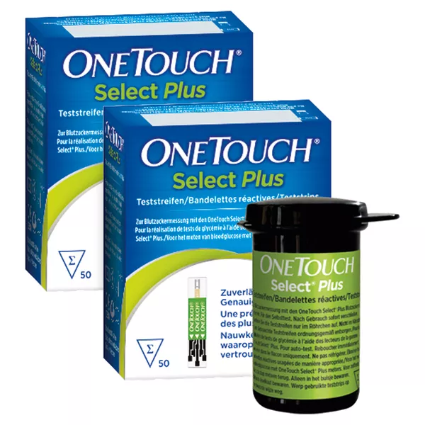 ONE Touch Select Plus Teststreifen, 2 x 50 St.