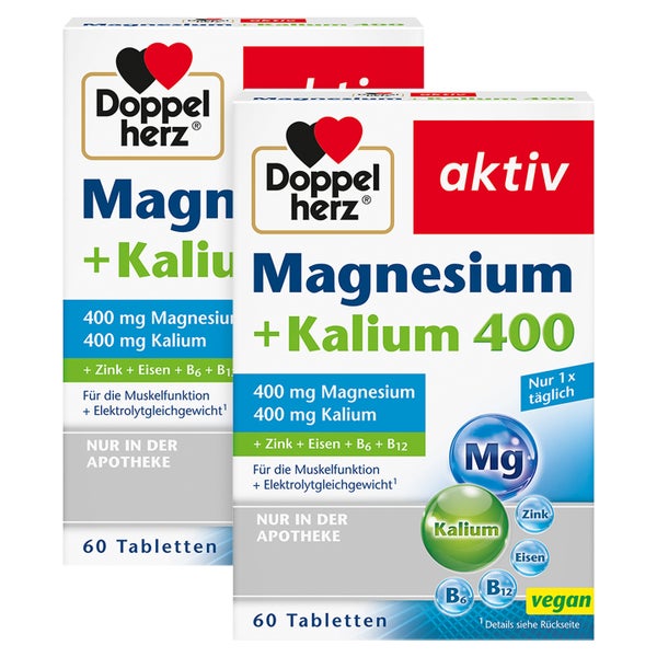 Doppelherz Magnesium + Kalium 2X60 St