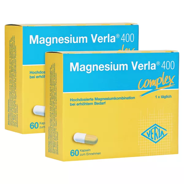 Magnesium Verla 400 Kapseln, 2 x 60 St.