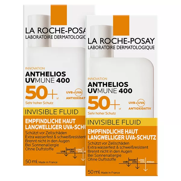 La Roche-Posay Invisible Fluid LSF 50+, 2 x 50 ml