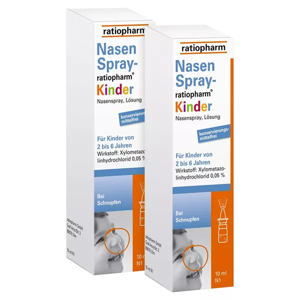 Nasenspray-ratiopharm Kinder Kons.frei, 2 x 10 ml