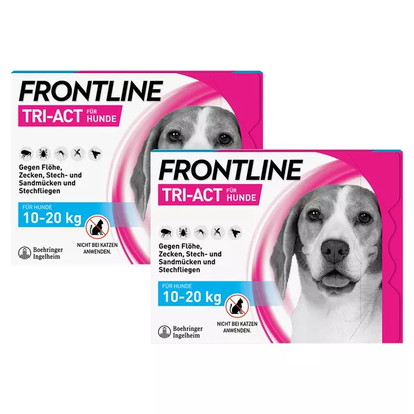 FRONTLINE TRI-ACT - Hund M 10-20 kg, 2 x 6 St.