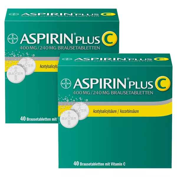 Aspirin Plus C Brausetabletten 2X40 St