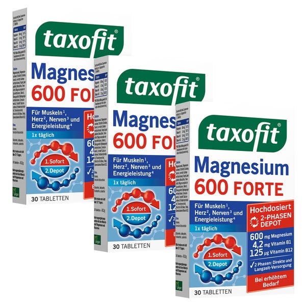 Taxofit Magnesium 600 FORTE Depot Tablet 3X30 St
