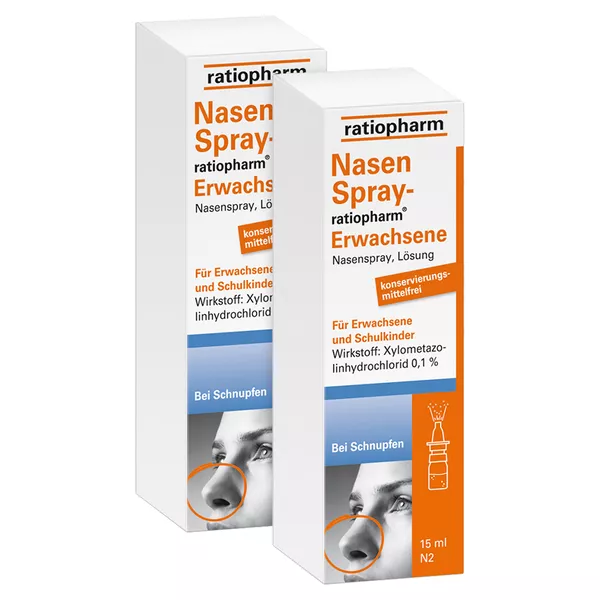 ratiopharm Nasenspray ohne Konservierungsstoffe, 2 x 15 ml