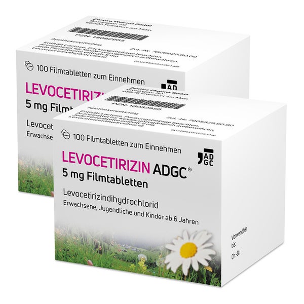 LEVOCETIRIZIN ADGC 5 mg 2X100 St