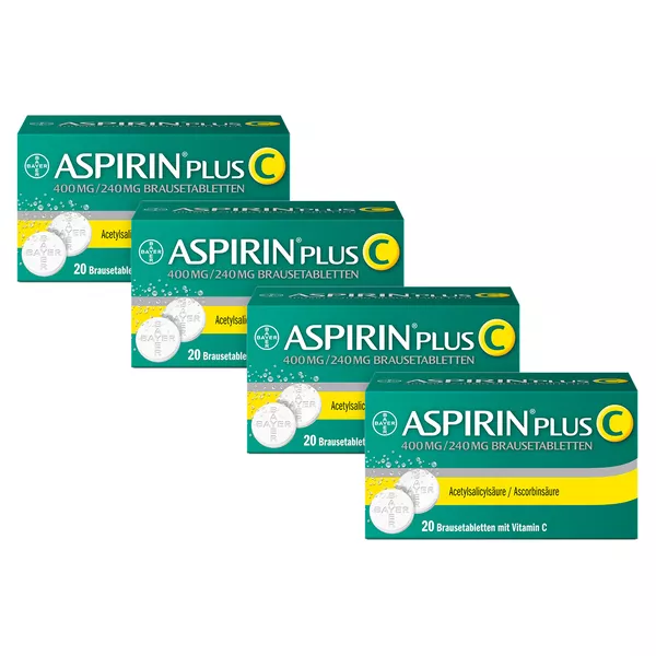 Aspirin Plus C Brausetabletten, 4 x 20 St.
